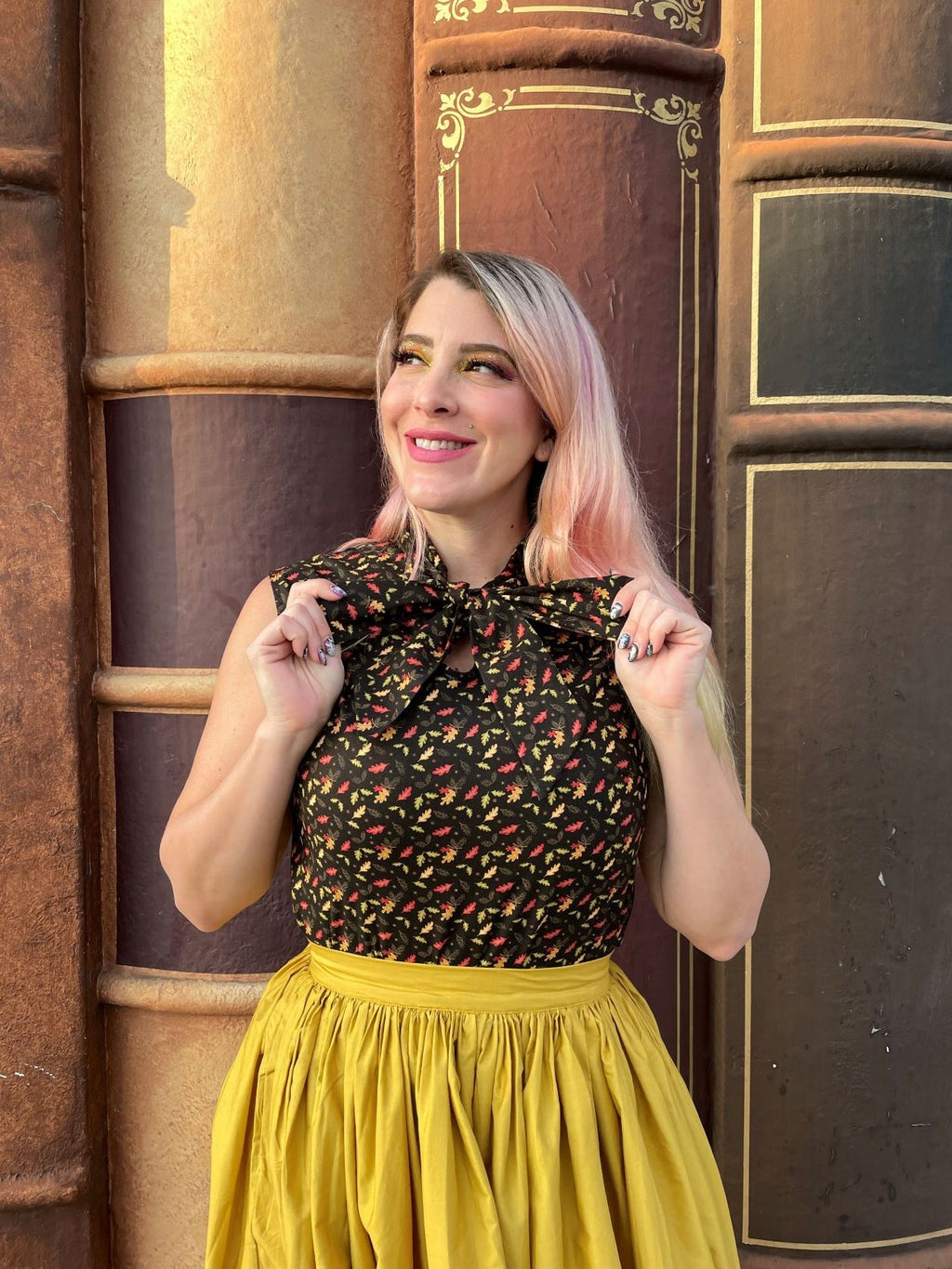 Peggy Swing Skirt in Mustard
