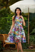 Moody Floral Vintage Dress