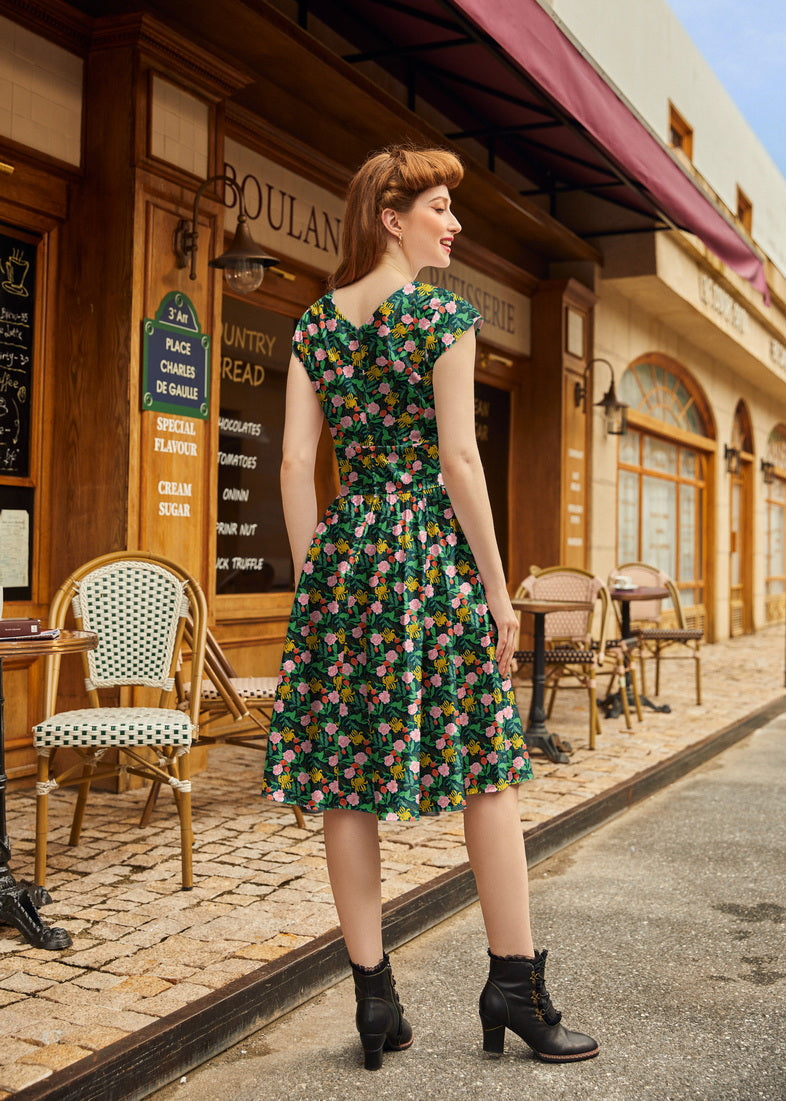 Greta Surplice Dress Floral
