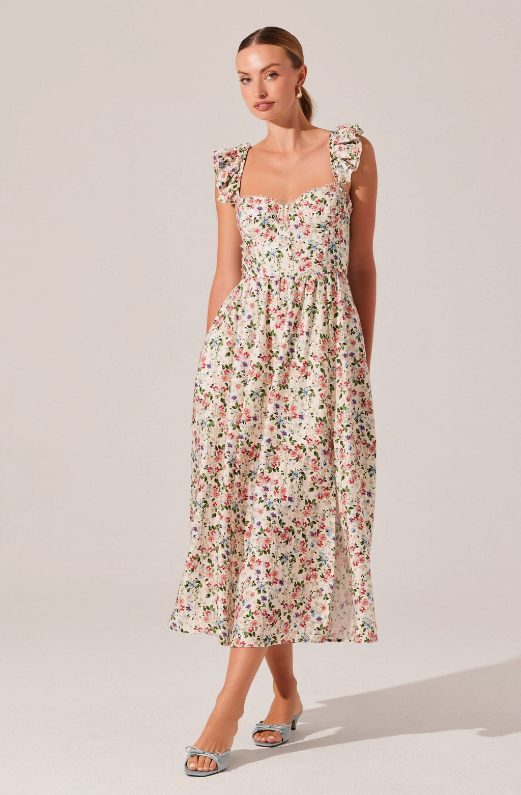 Wedelia Print Midi Dress