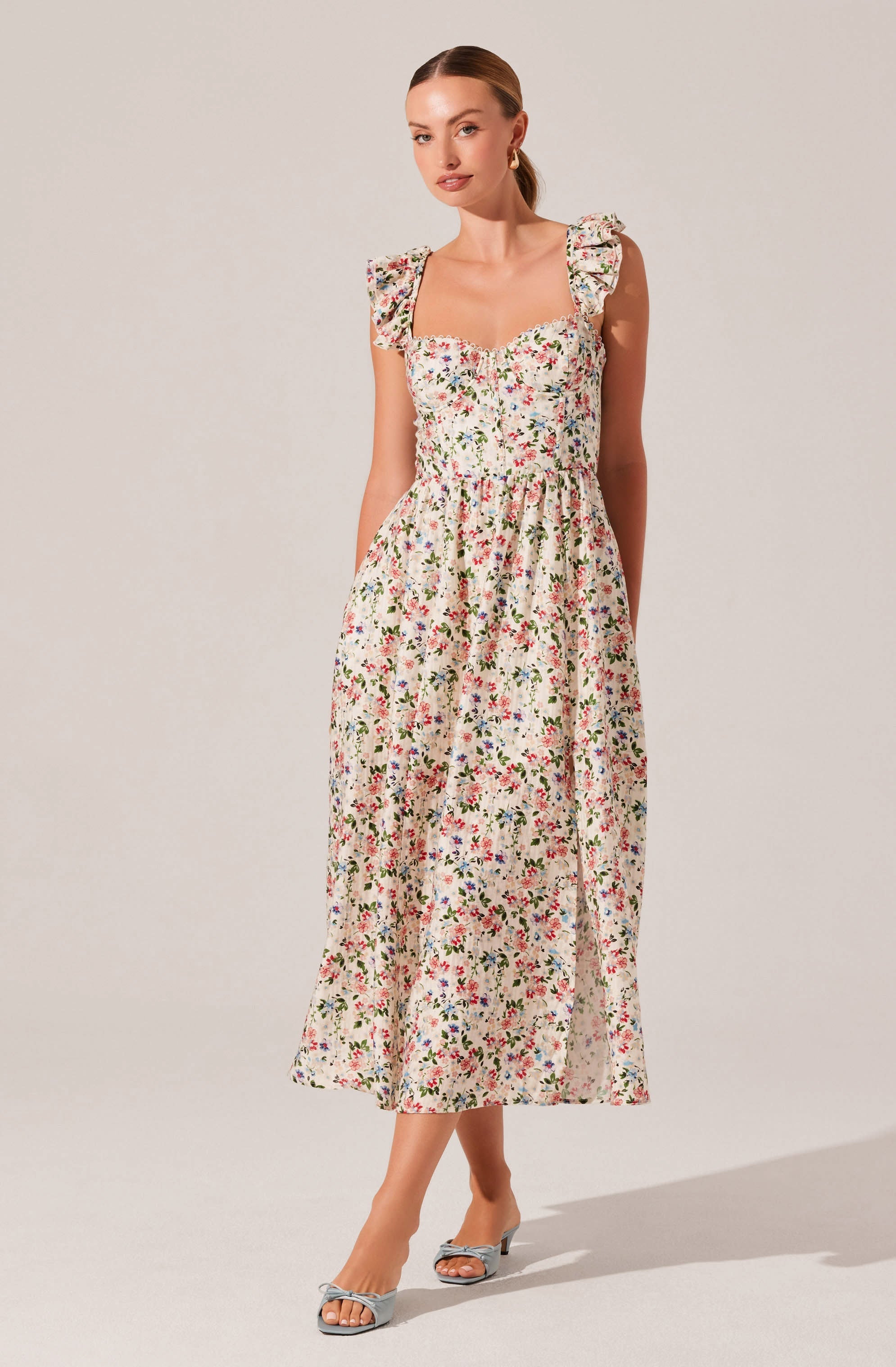 Wedelia Print Midi Dress