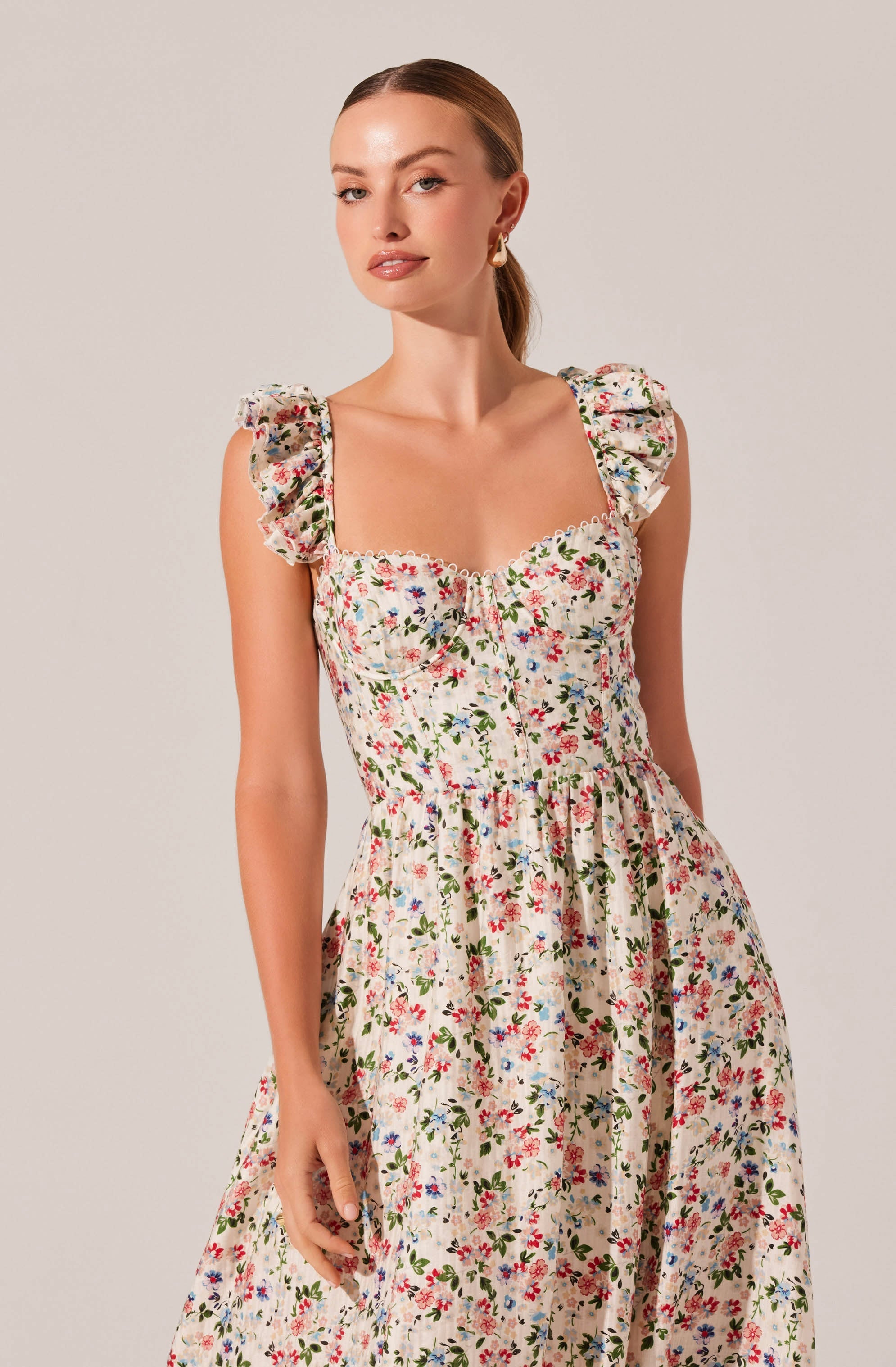 Wedelia Print Midi Dress