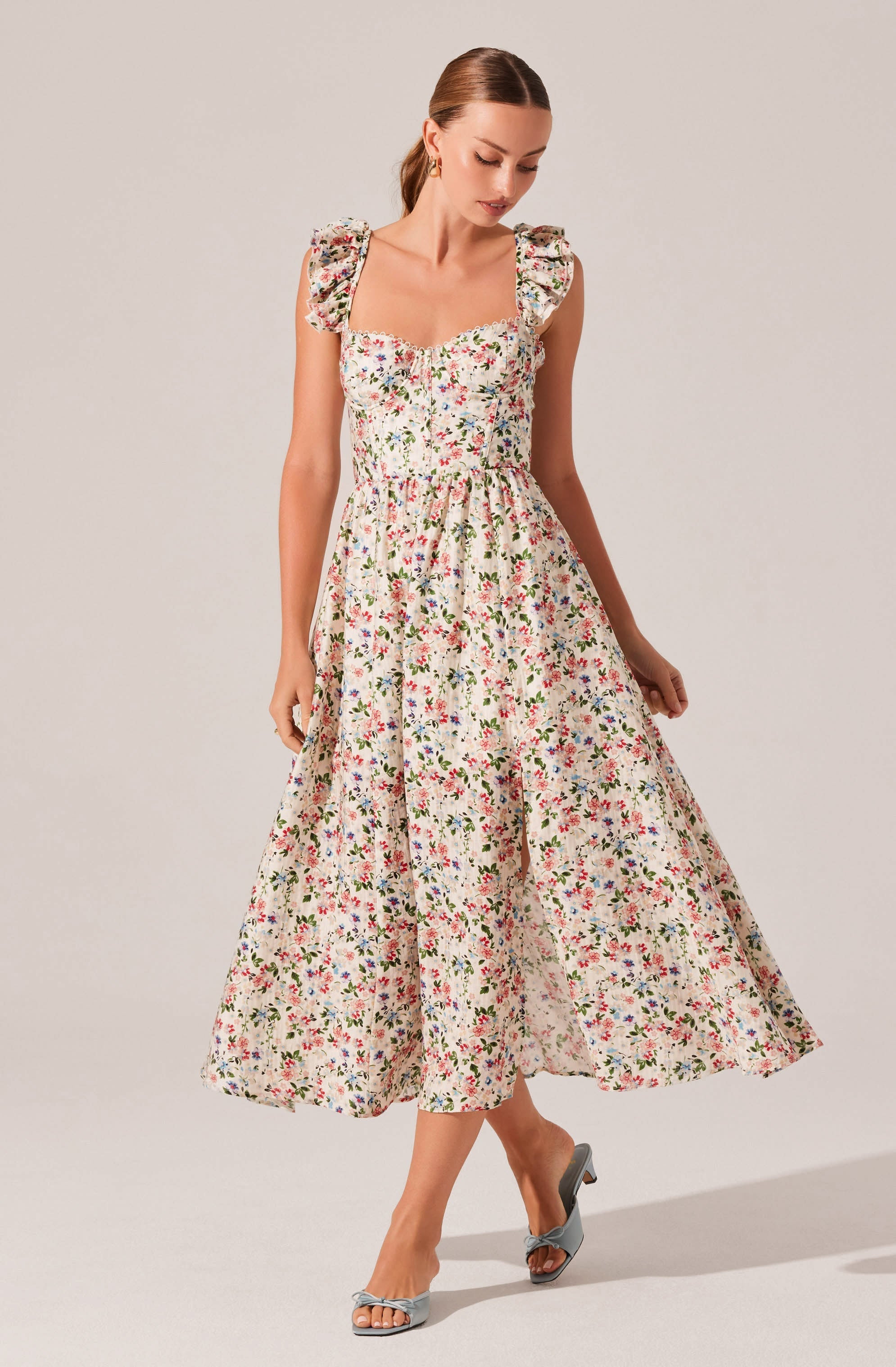 Wedelia Print Midi Dress