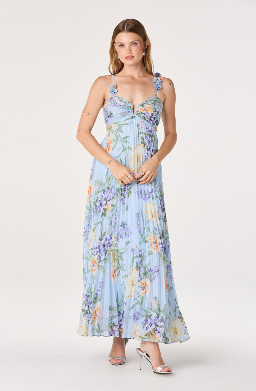 Emese Floral Cutout Maxi Dress