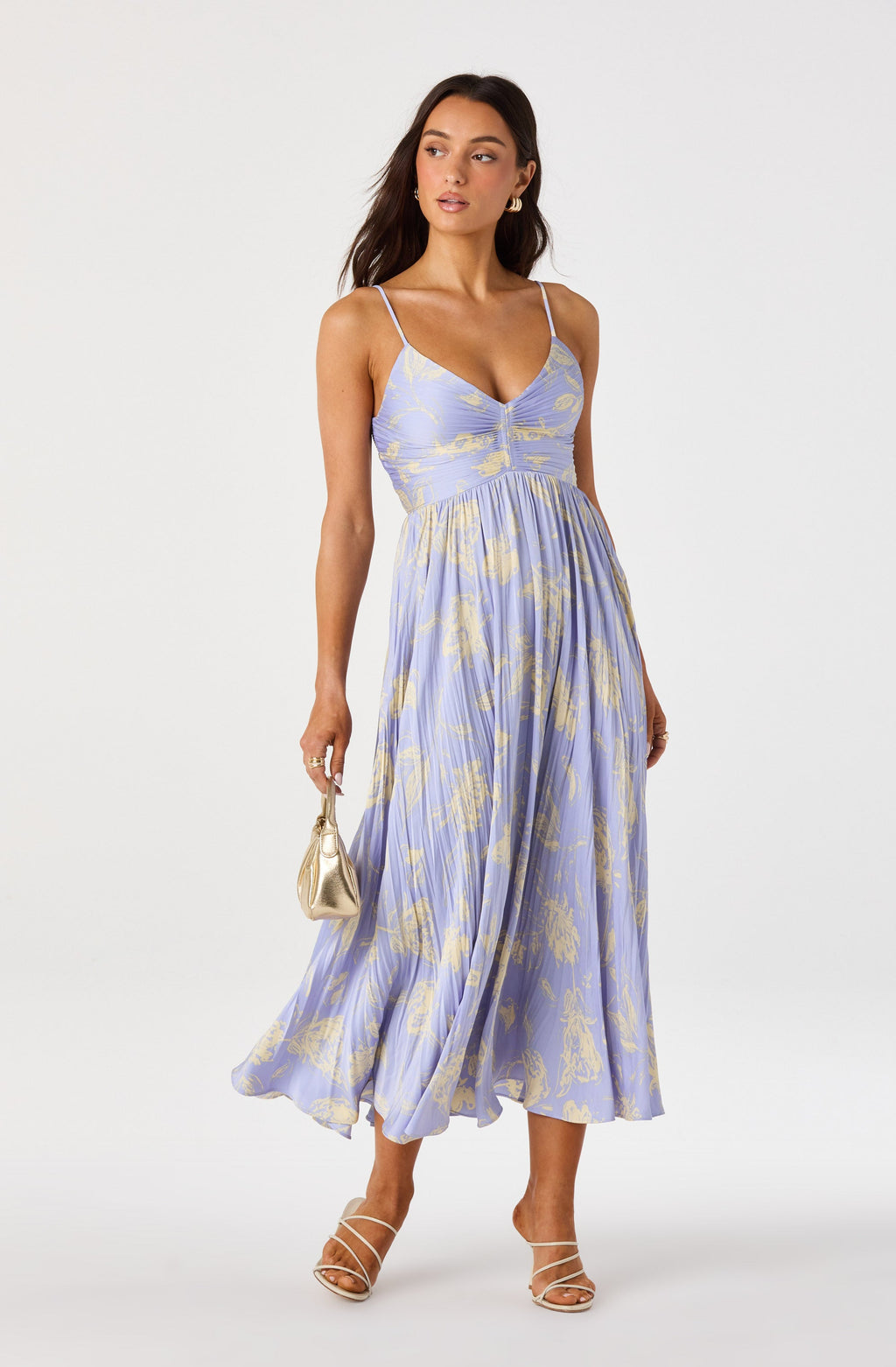 Maeve Pleated Midi Dress