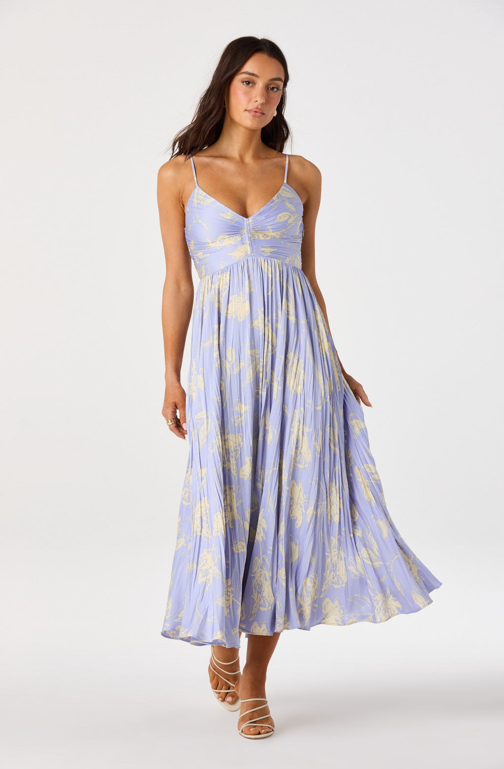Maeve Pleated Midi Dress