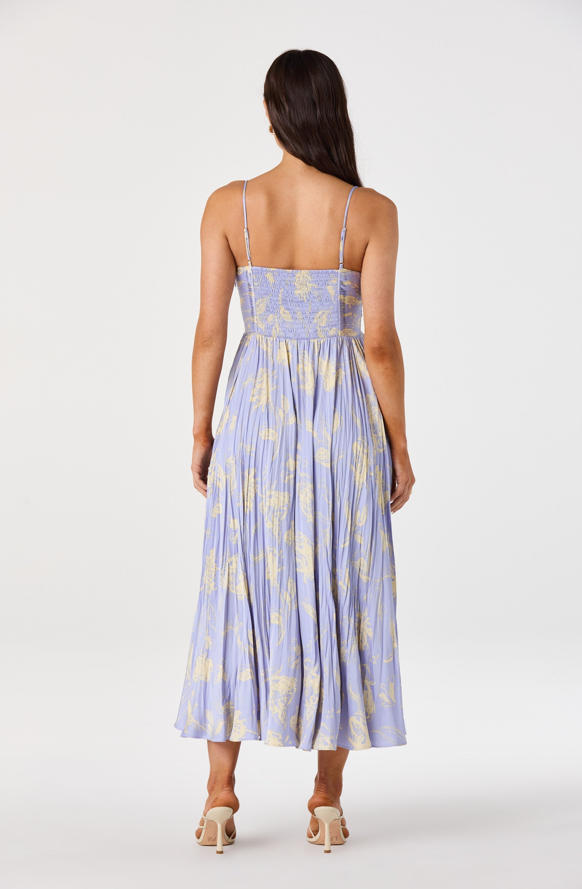 Maeve Pleated Midi Dress