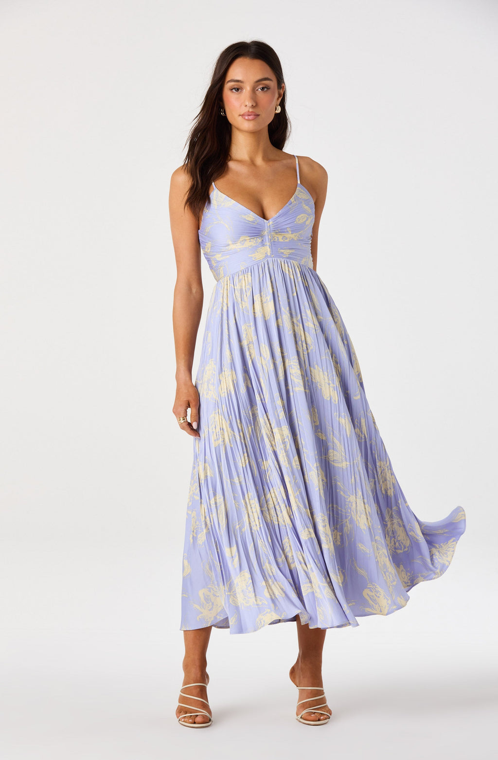 Maeve Pleated Midi Dress