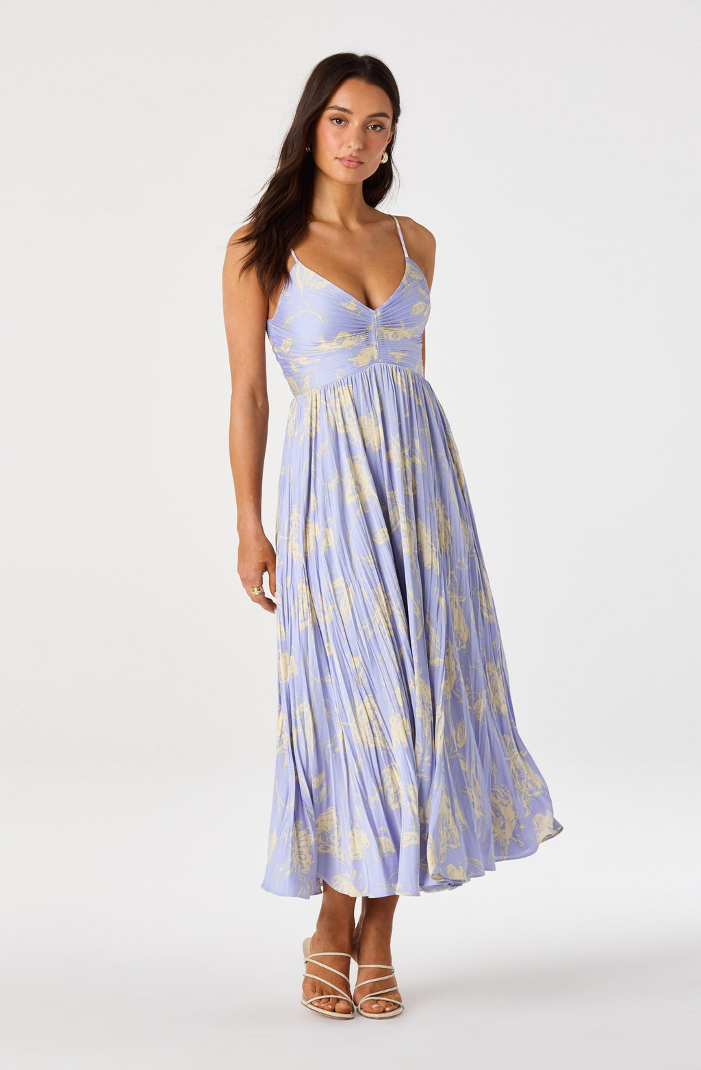Maeve Pleated Midi Dress