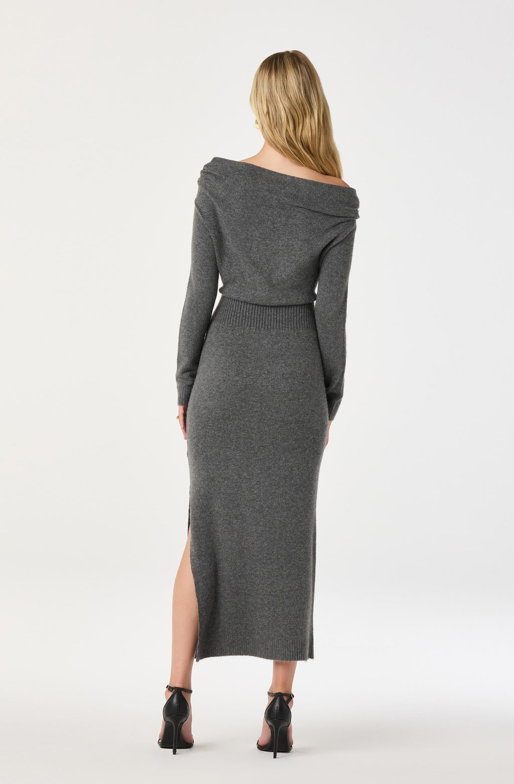 One Shoulder Midi Sweater Dress 8/30