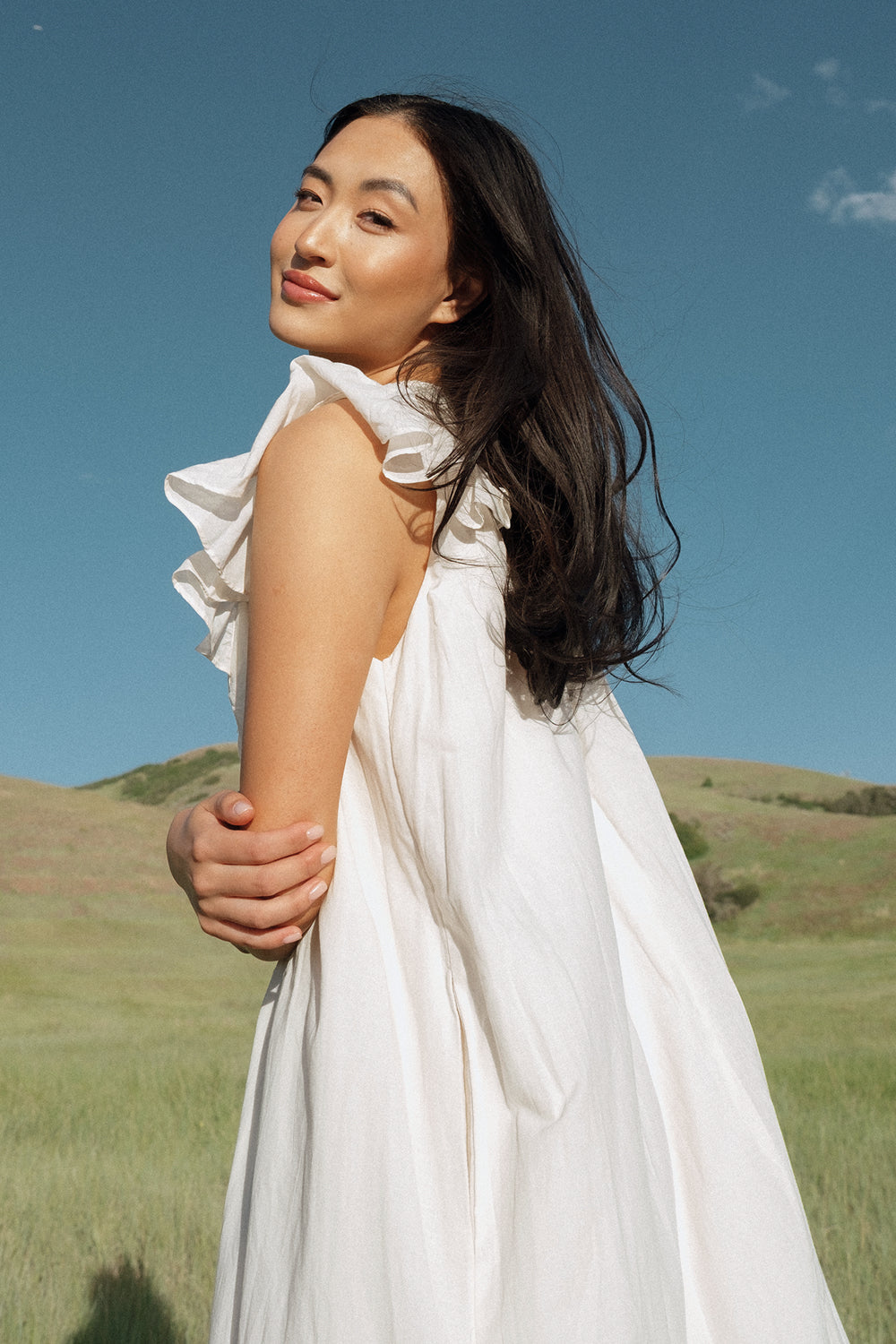Abigail Maxi Dress in Antique Ivory