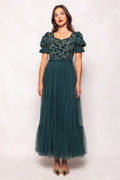 Adara Dress in Green