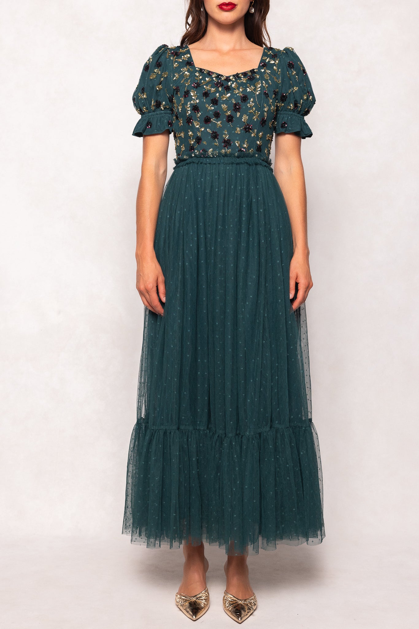 Adara Dress in Green