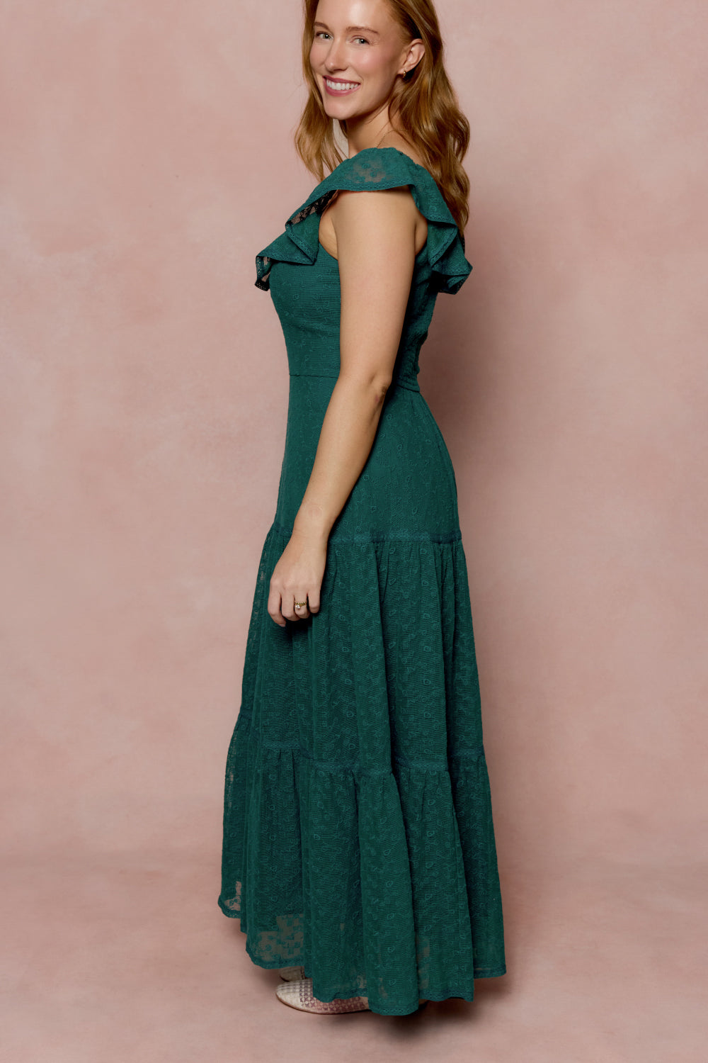 Alaina Dress in Deep Sea Lace
