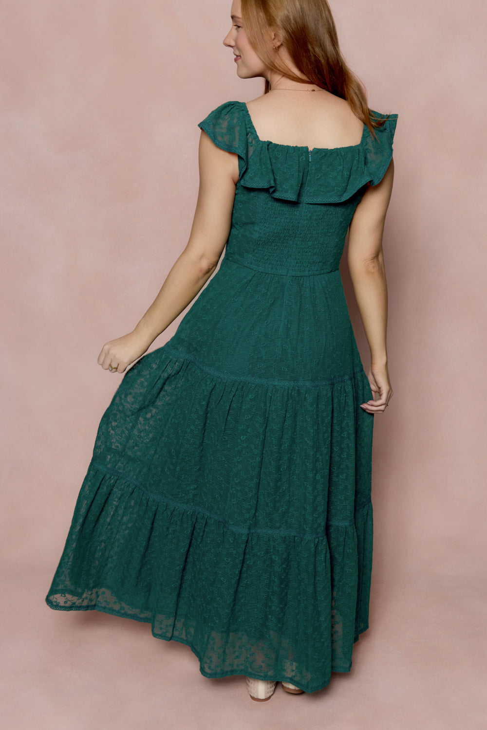 Alaina Dress in Deep Sea Lace