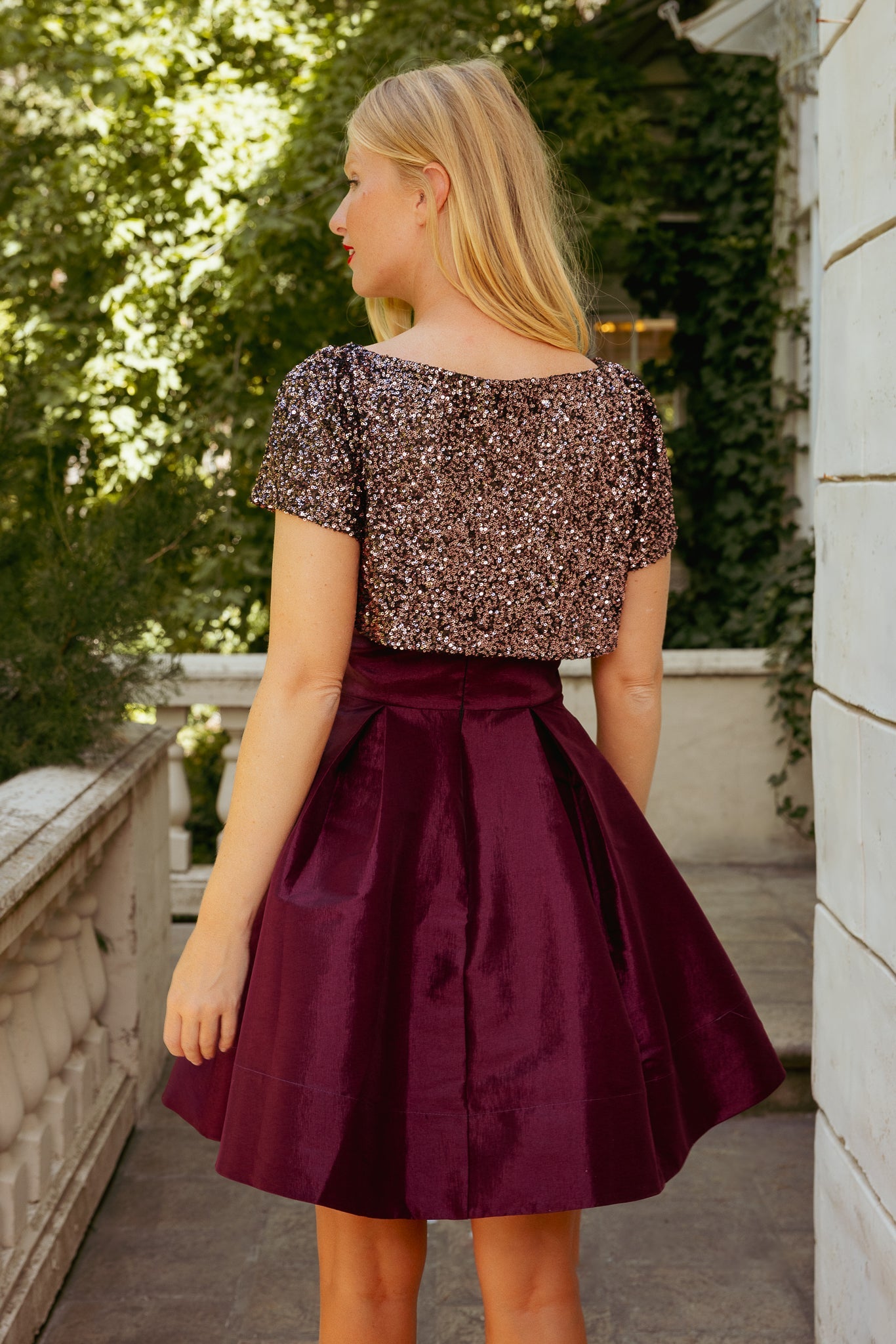 Alexis Dress in Wine
