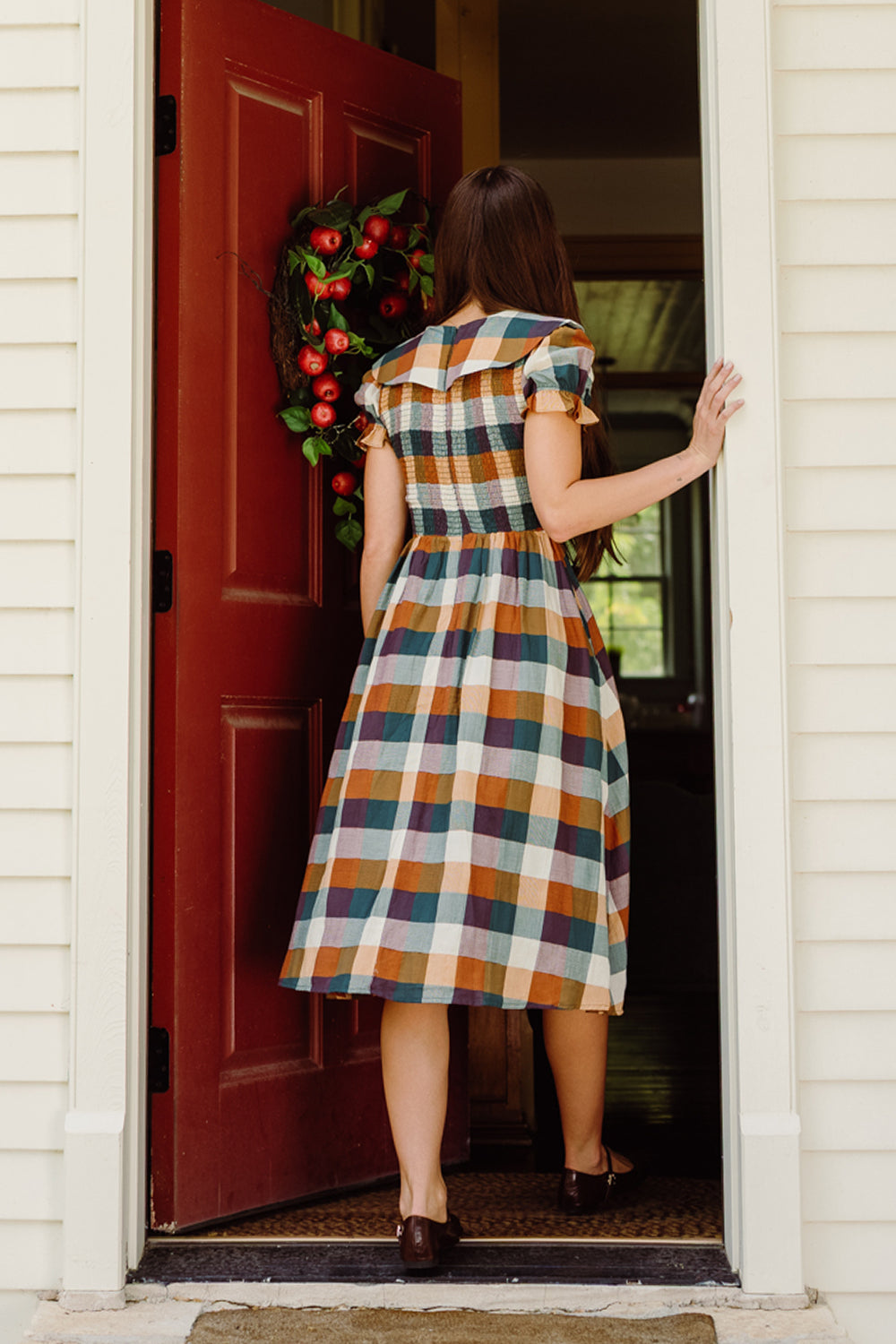 Alice Dress in Maize Gingham