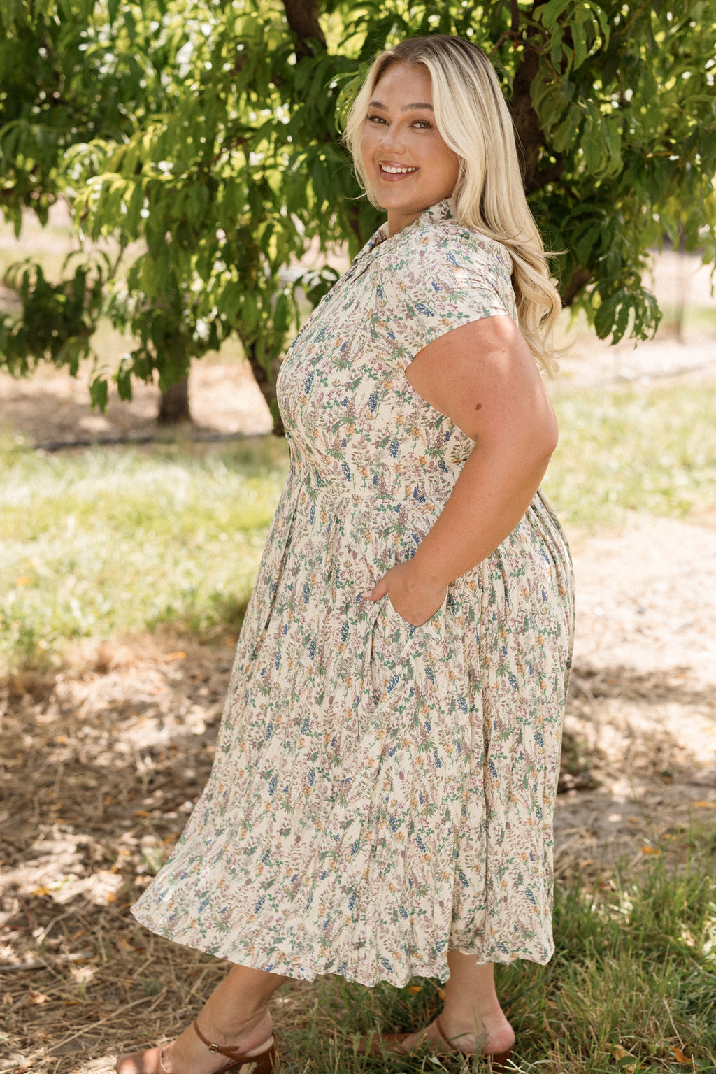 Amber Dress in Autumn Bouquet