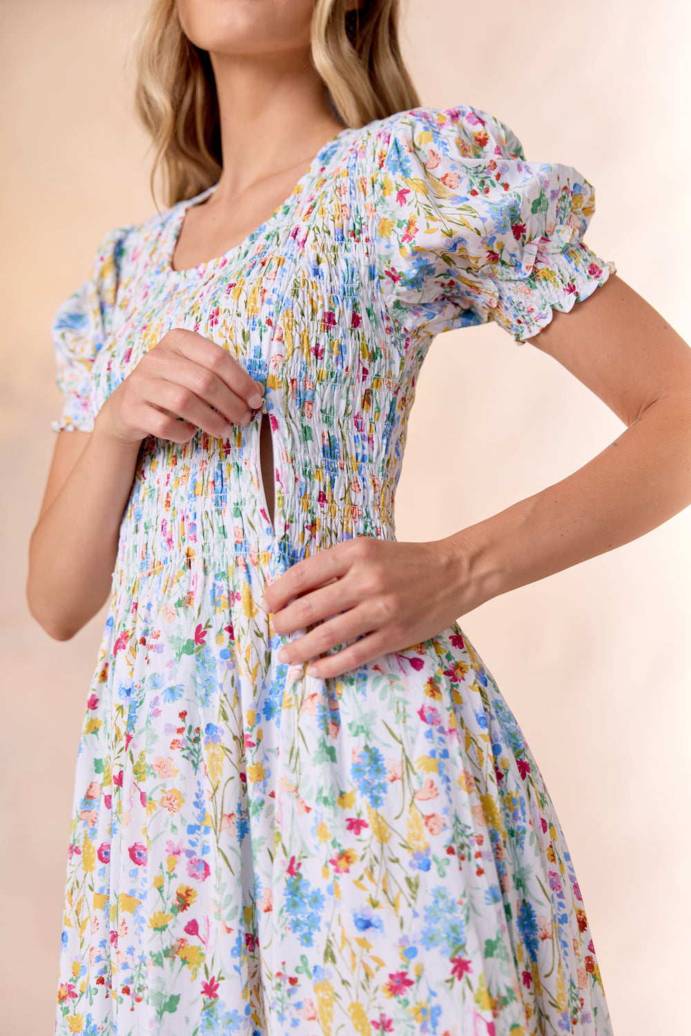 Amelie Dress in Floral Fields