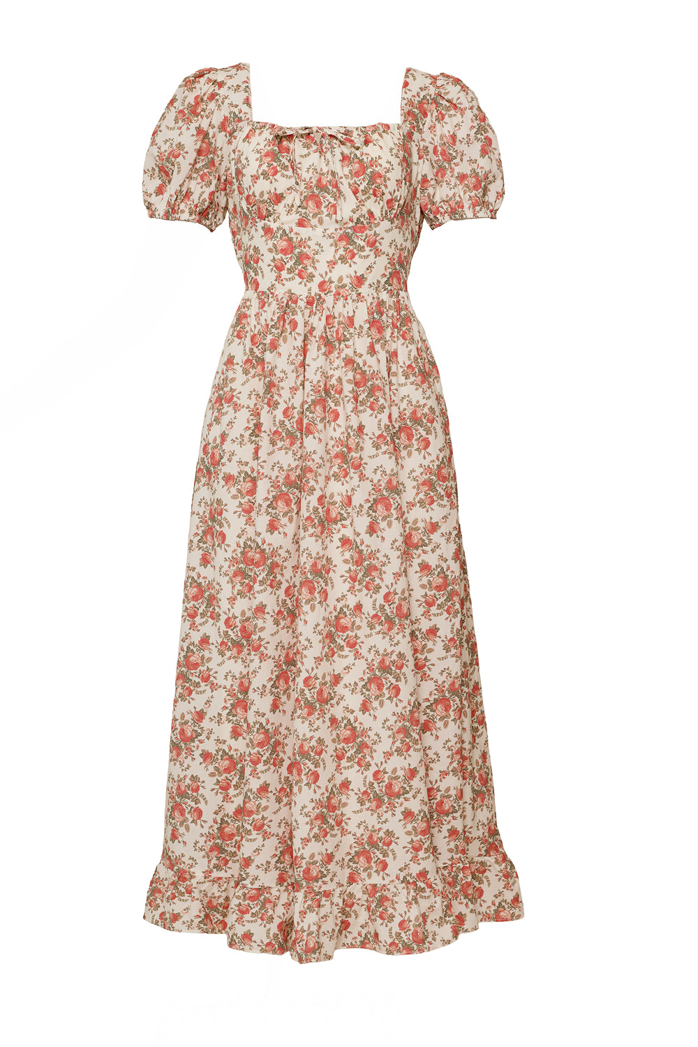 Amira Dress in Ivory Heritage Rose