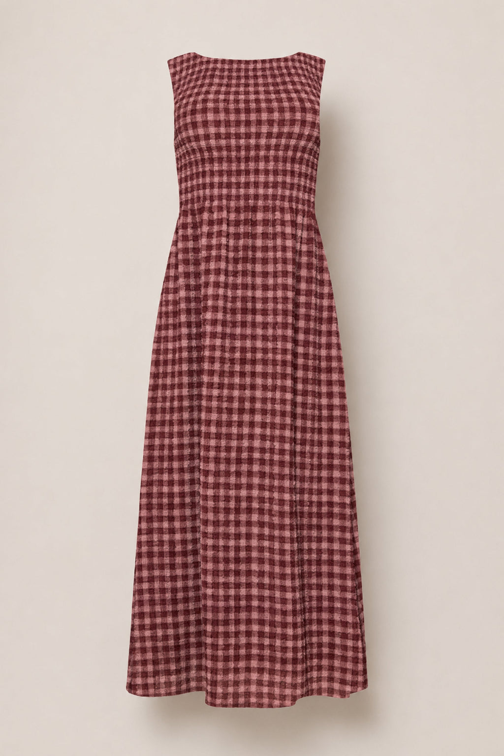 Ana Dress in Cranberry Popcorn Plaid