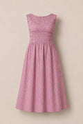 Ana Dress in Pink & Brown Gingham