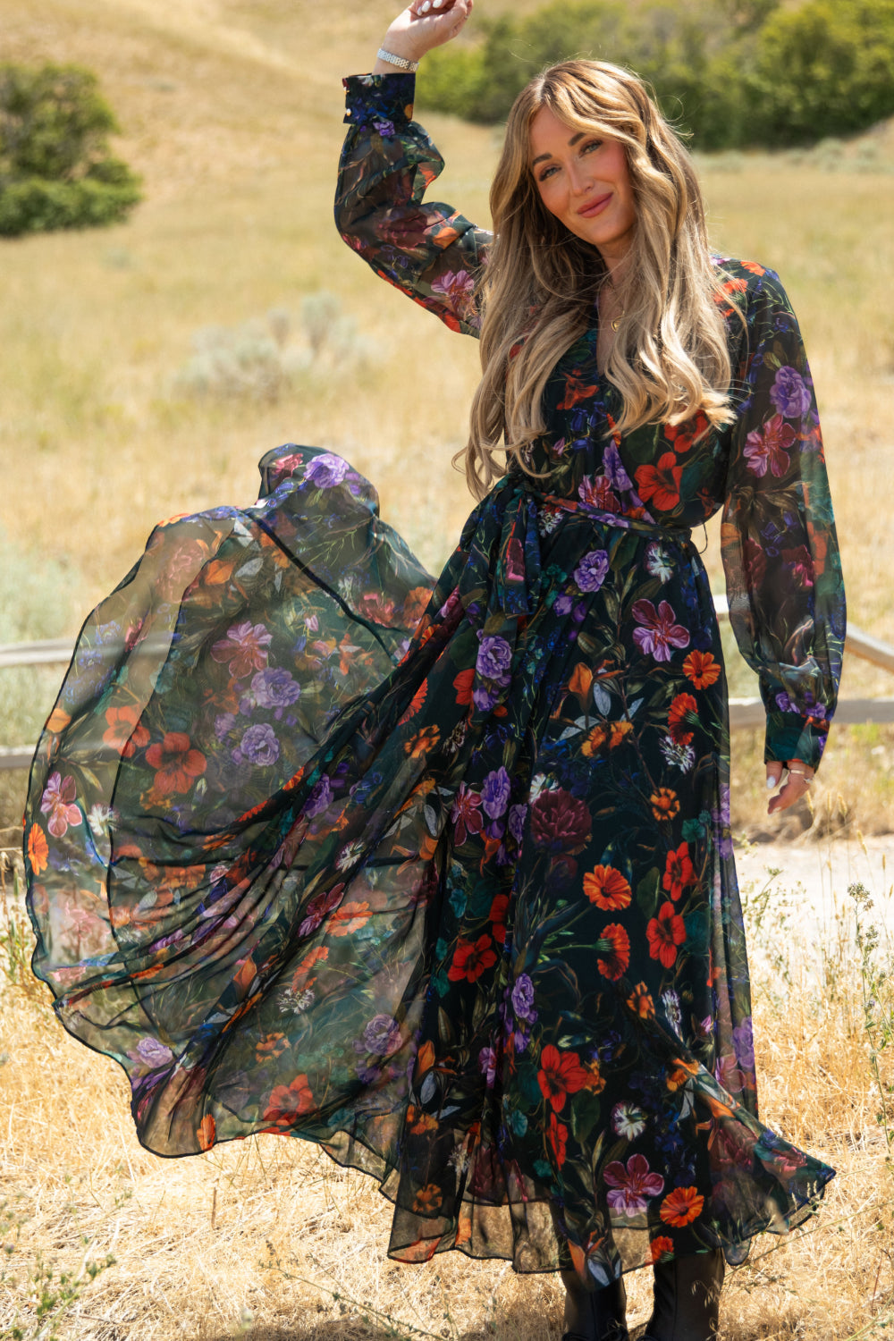 Andie Dress in Evergreen Vivid Meadow