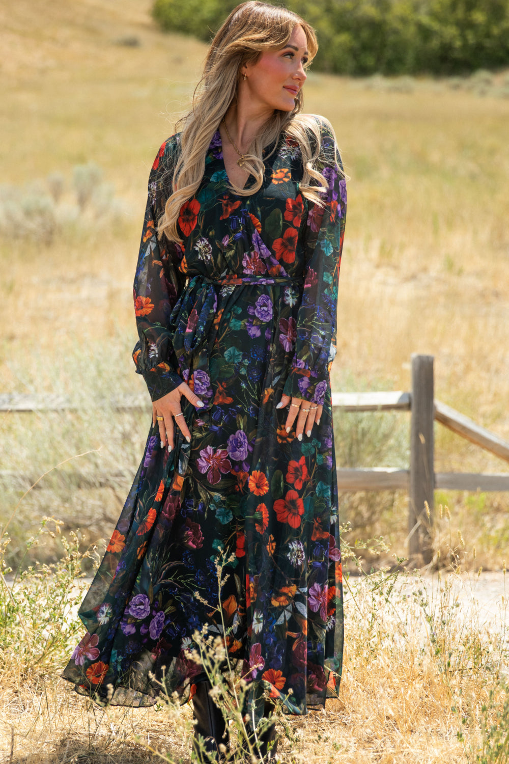 Andie Dress in Evergreen Vivid Meadow