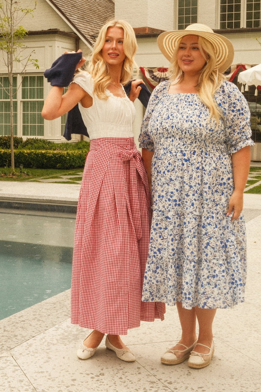 Angela Skirt in Red Gingham