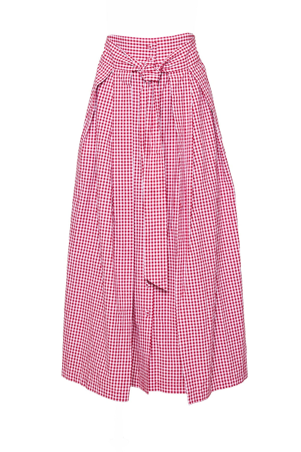 Angela Skirt in Red Gingham