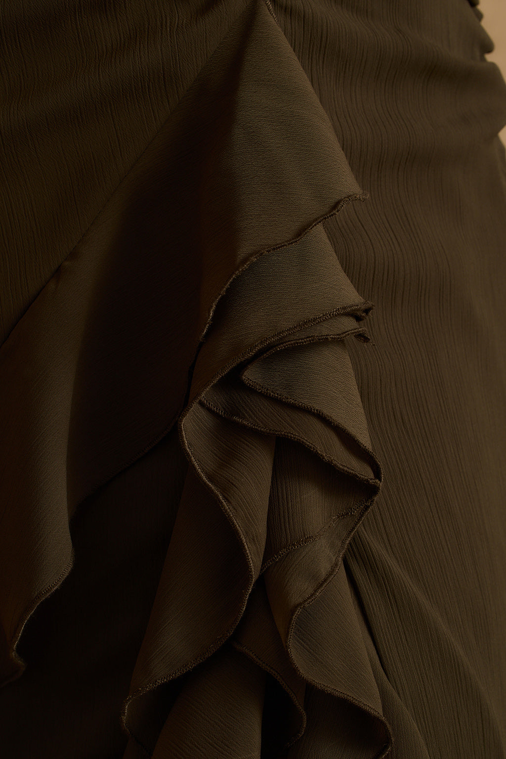 Aria Olive Halter Maxi Dress