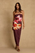 Avani Plum Floral Maxi Dress