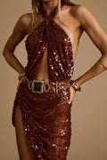 Bellagio Bronze Mini Dress