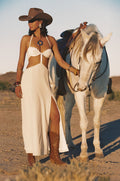 Bella Donna Cream Braided Maxi Dress