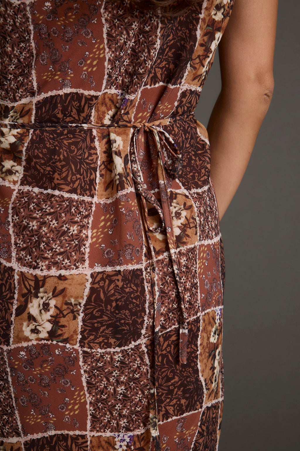 Bree Patchwork Midi Dress