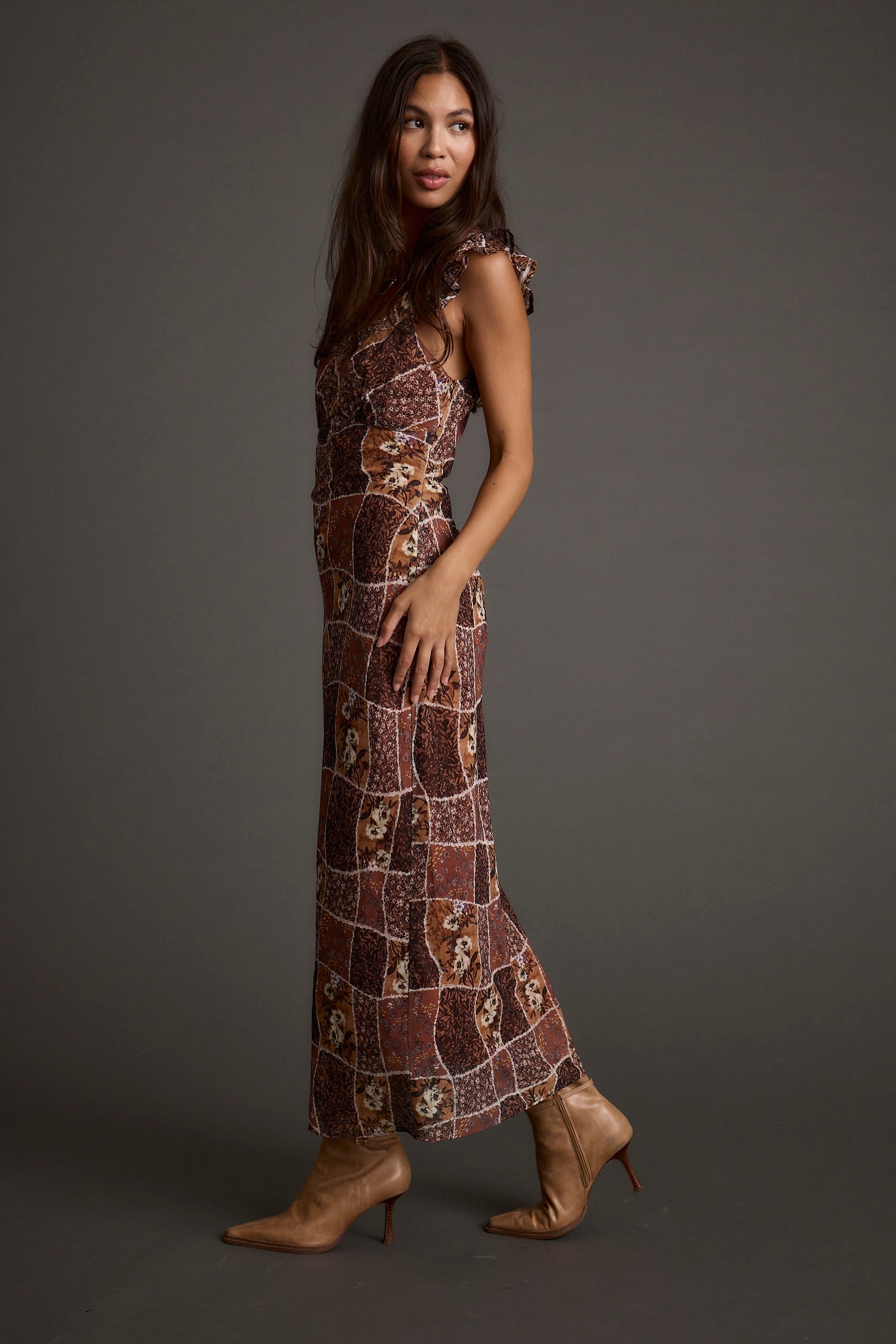 Bree Patchwork Midi Dress