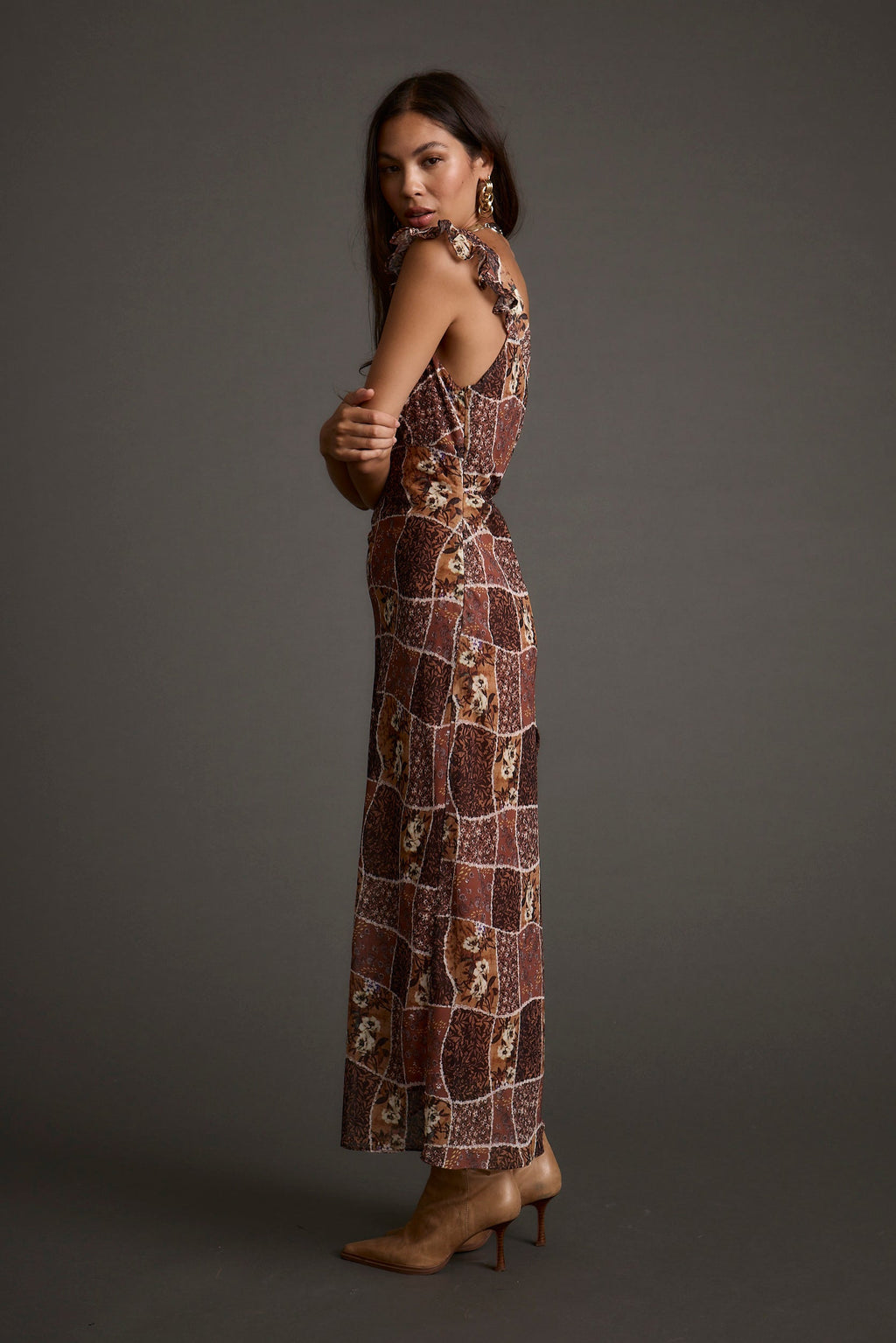 Bree Patchwork Midi Dress