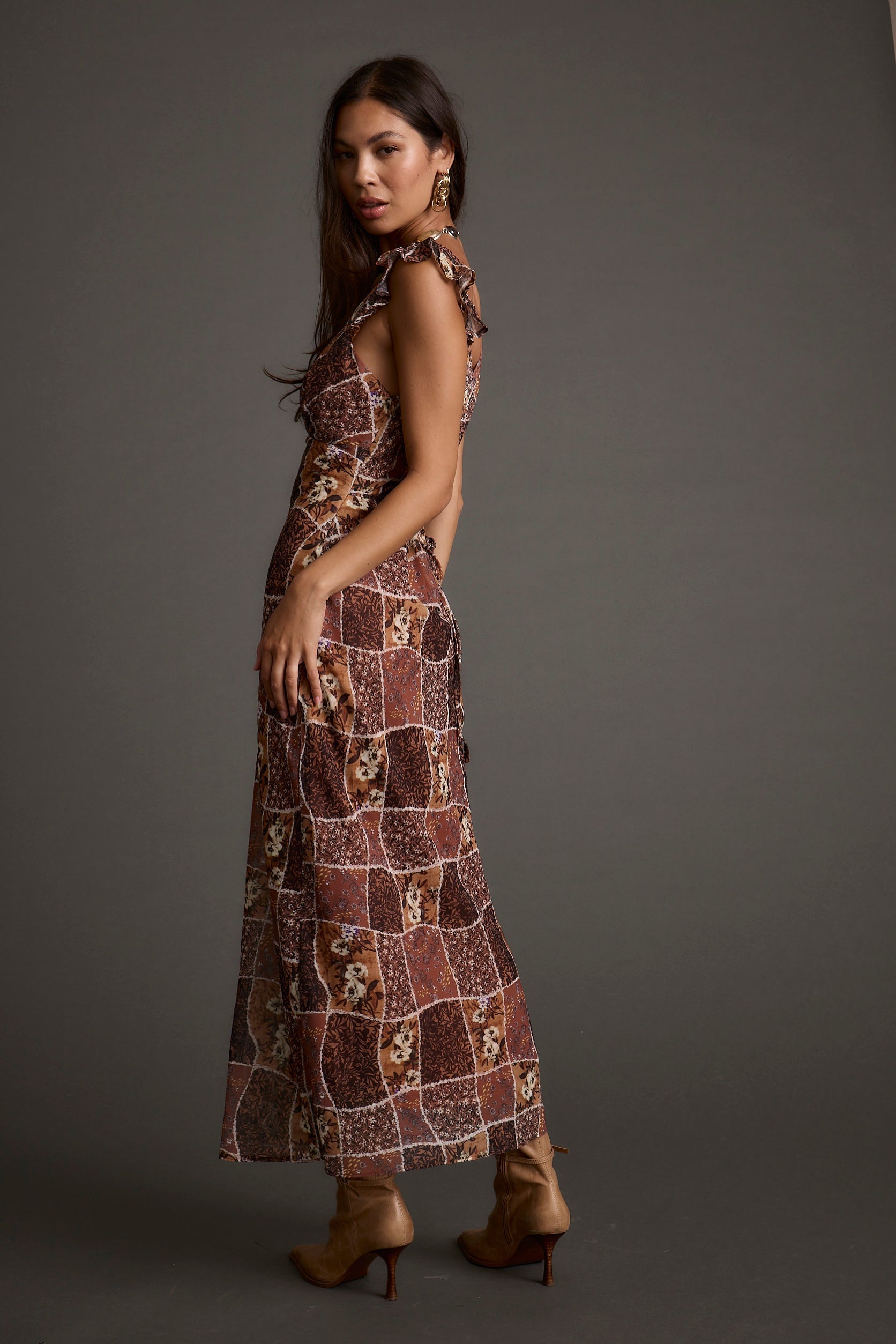 Bree Patchwork Midi Dress