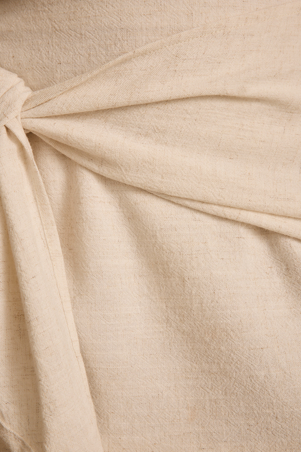 Brisa Natural Linen Mini Skirt