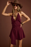 Canyon Bloom Mulberry Mini Dress
