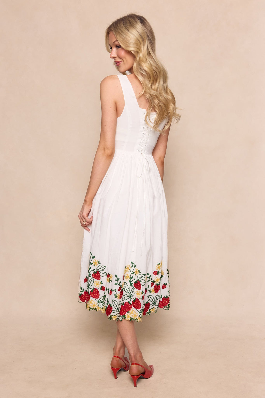 Clarissa Dress in Strawberry