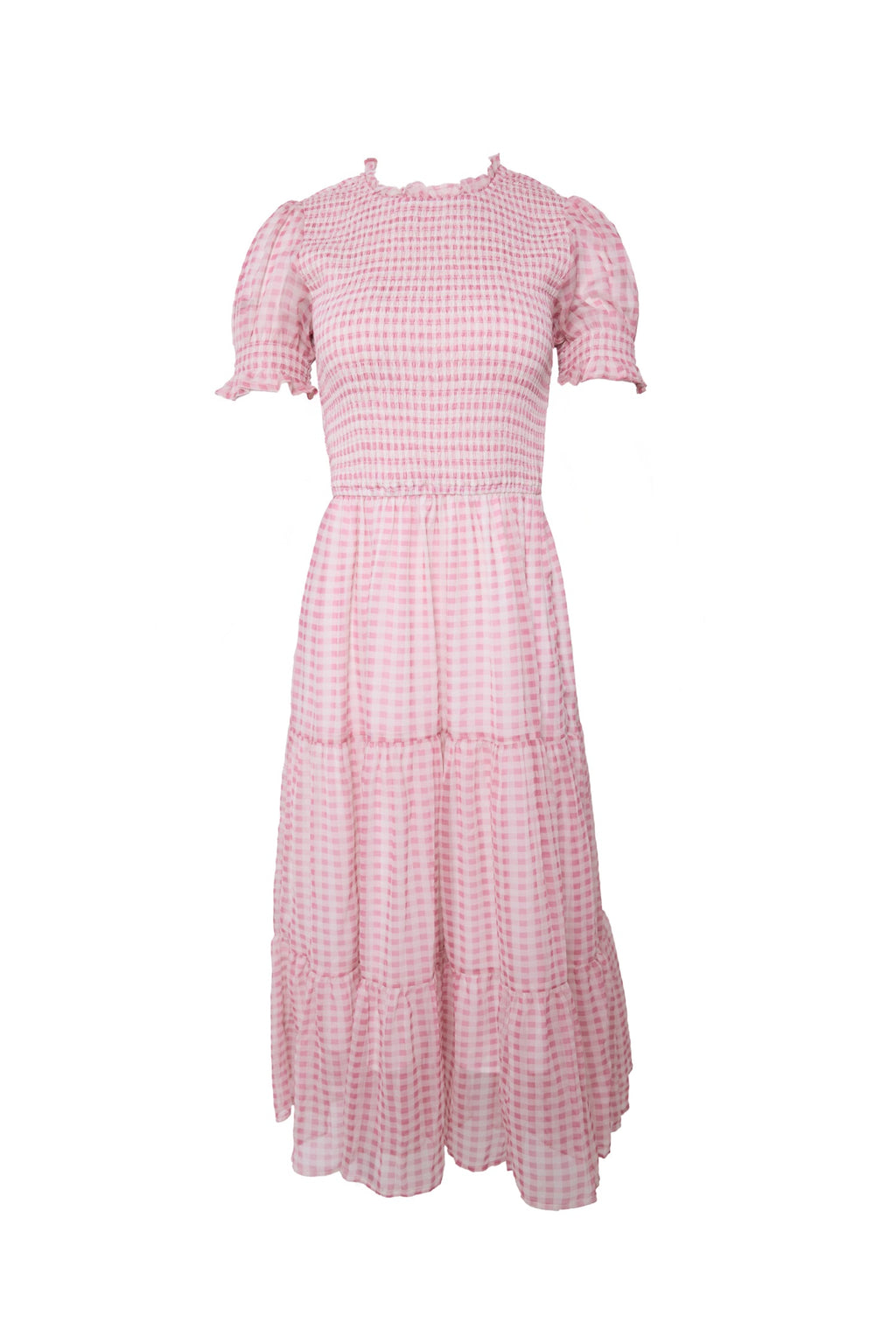 Cordelia Dress in Desert Rose Gingham