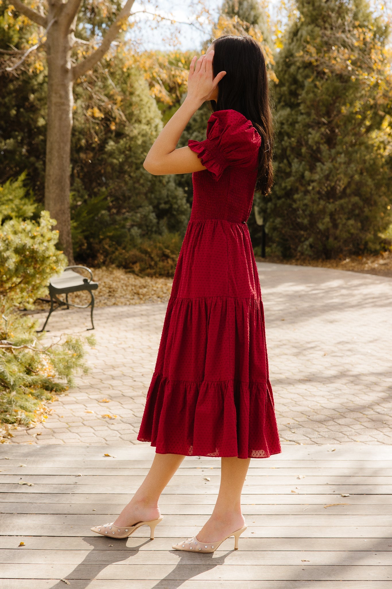 Cordelia Dress in Burgundy