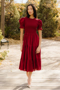 Cordelia Dress in Burgundy