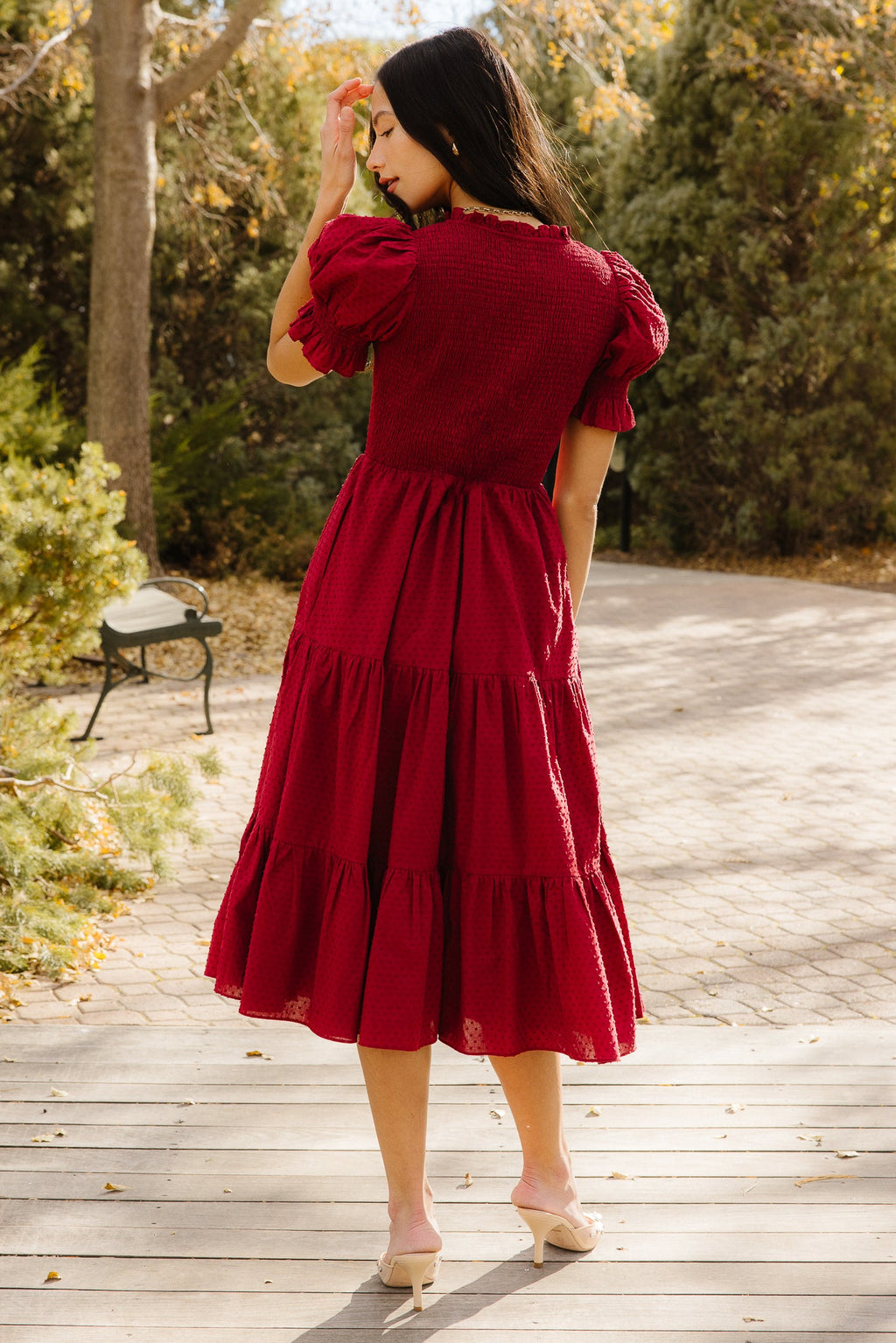 Cordelia Dress in Burgundy