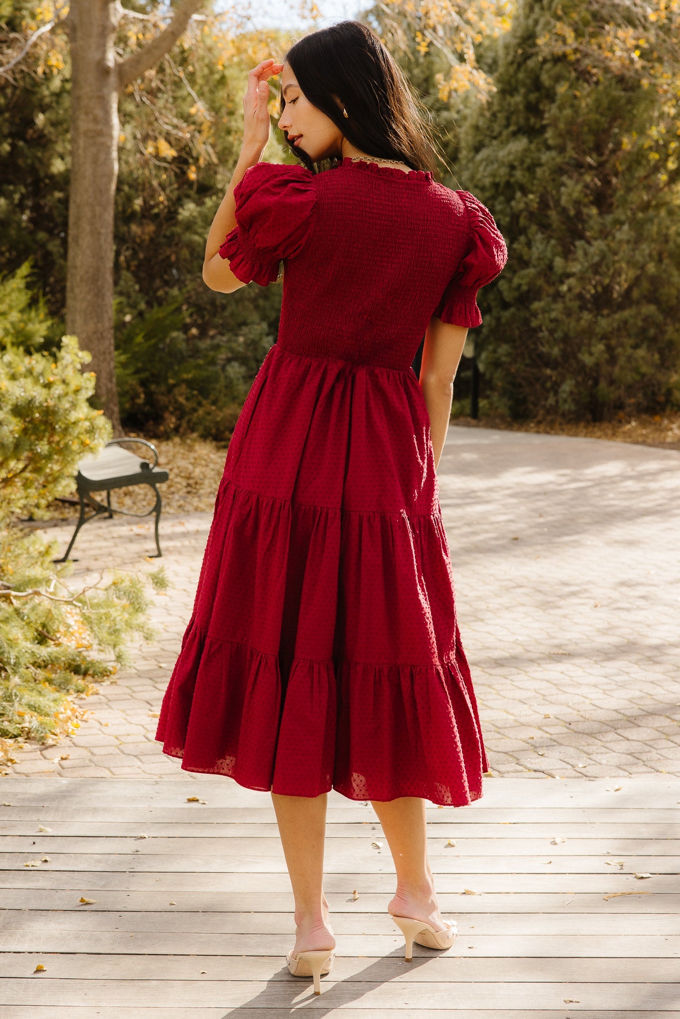 Cordelia Dress in Burgundy