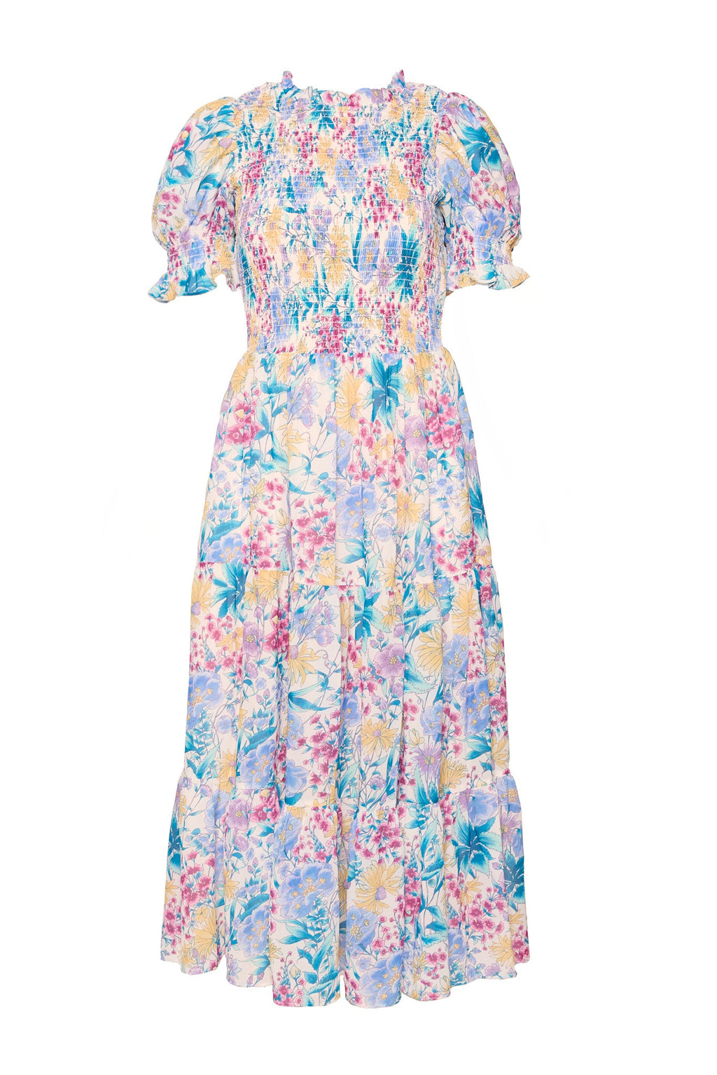 Cordelia Dress in Pretty Plumeria