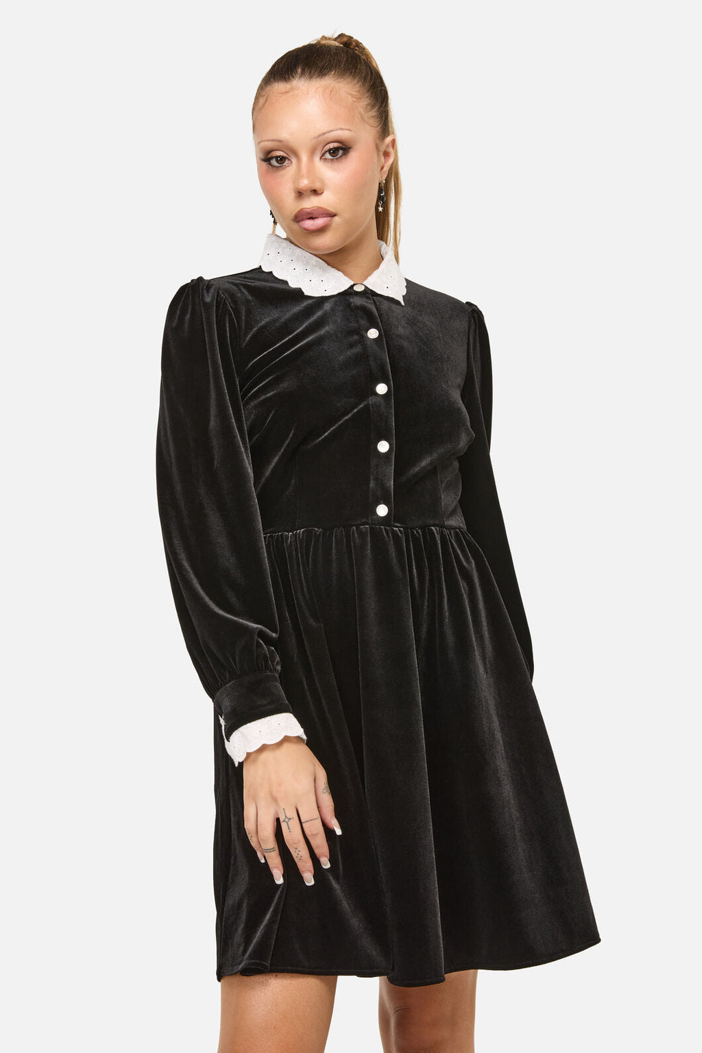 Mabel Velvet Mini Dress