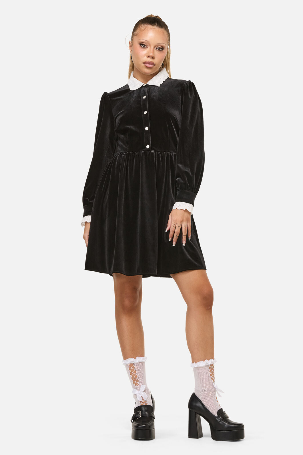 Mabel Velvet Mini Dress