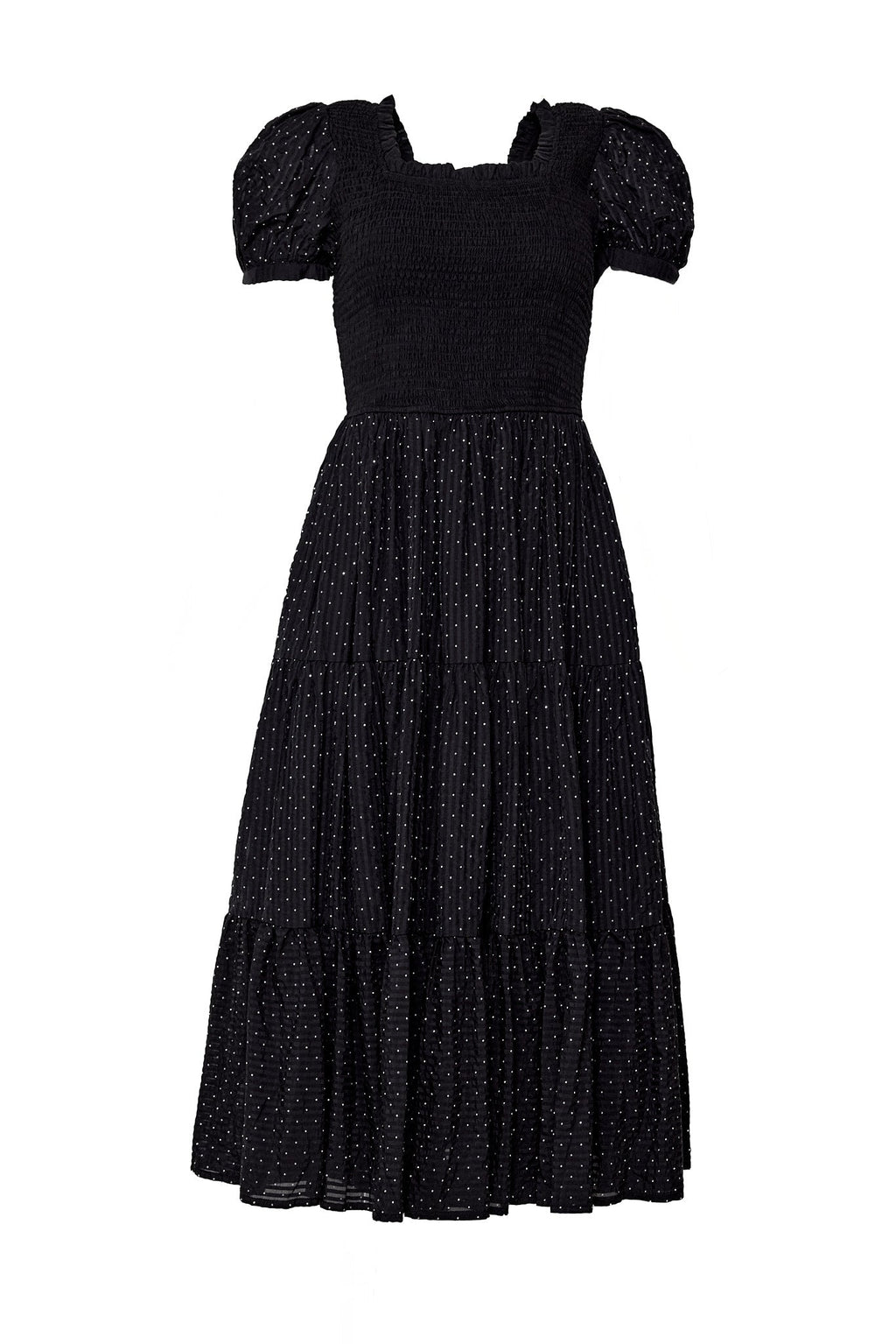 Darby Dress in Black Diamonte
